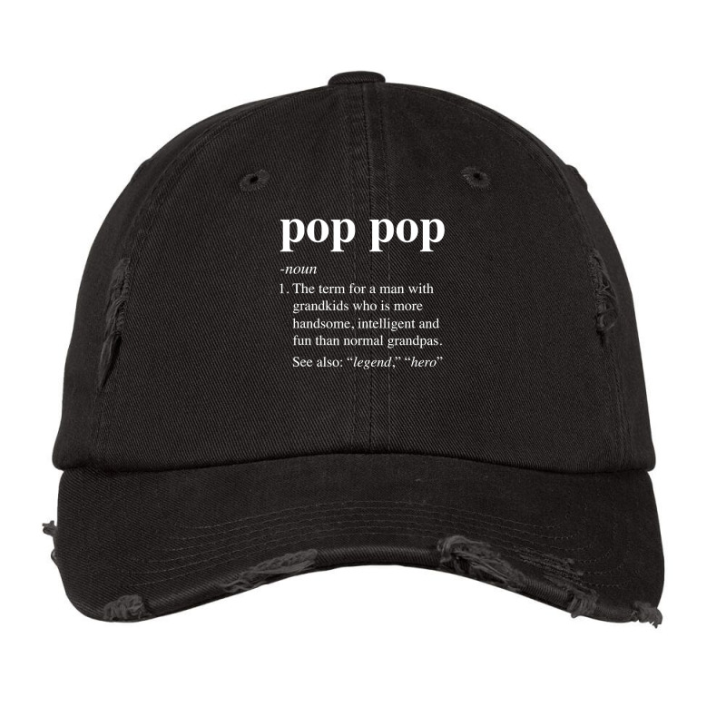 Mens Pop Pop Definition Funny Poppop Dictionary For Men Grandpa T Shir Vintage Cap | Artistshot