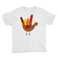 American Sign Language I Love You Thanksgiving Turkey Long Sleeve T Sh Youth Tee | Artistshot