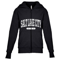 College Style Salt Lake City Utah Souvenir Gift Sweatshirt Youth Zipper Hoodie | Artistshot