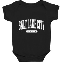 College Style Salt Lake City Utah Souvenir Gift Sweatshirt Baby Bodysuit | Artistshot