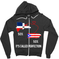 Half Puerto Rican Half Dominican Flag Map Combined Pr Rd T Shirt Zipper Hoodie | Artistshot