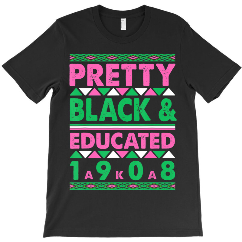 Pretty Black And Educated J15 Founder's Day Aka Women T-shirt | Artistshot