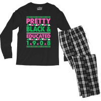 Pretty Black And Educated J15 Founder's Day Aka Women Men's Long Sleeve Pajama Set | Artistshot