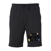 Happy Birthday Pop Pop Fleece Short | Artistshot