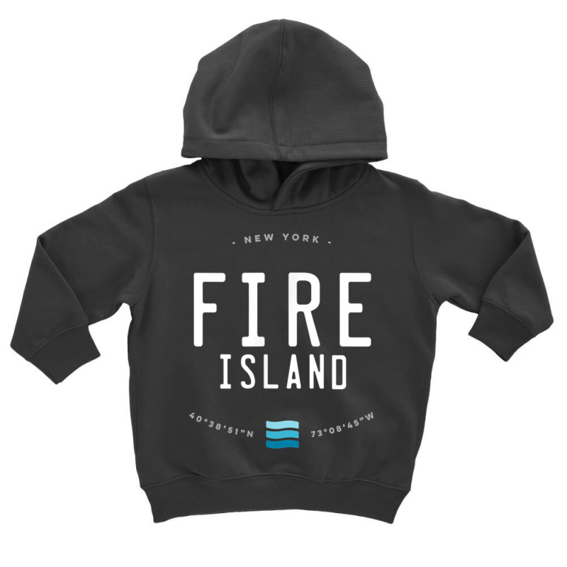 Fire Island New York Beach Waves Gift T Shirt Toddler Hoodie by cm-arts | Artistshot