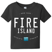 Fire Island New York Beach Waves Gift T Shirt Baby Tee | Artistshot