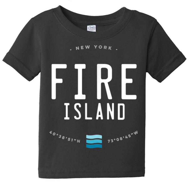 Fire Island New York Beach Waves Gift T Shirt Baby Tee by cm-arts | Artistshot