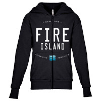 Fire Island New York Beach Waves Gift T Shirt Youth Zipper Hoodie | Artistshot