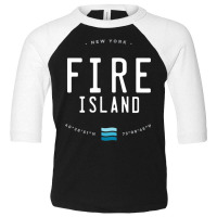 Fire Island New York Beach Waves Gift T Shirt Toddler 3/4 Sleeve Tee | Artistshot