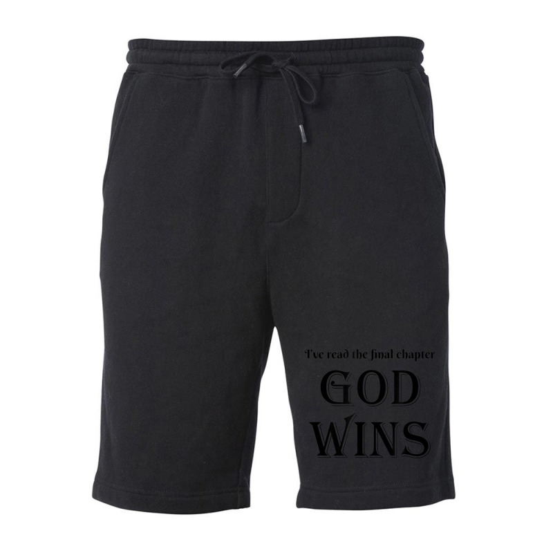 I've Read The Final Chapter God Wins Christian Faith Fleece Short | Artistshot