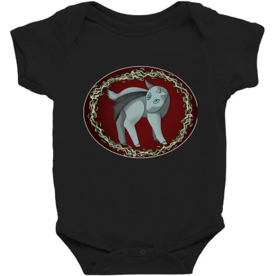 Baby Demon Goat, Baby Demon Goat Art, Baby Demon Goat Vintage, Baby De Baby Bodysuit Designed By Shqindio