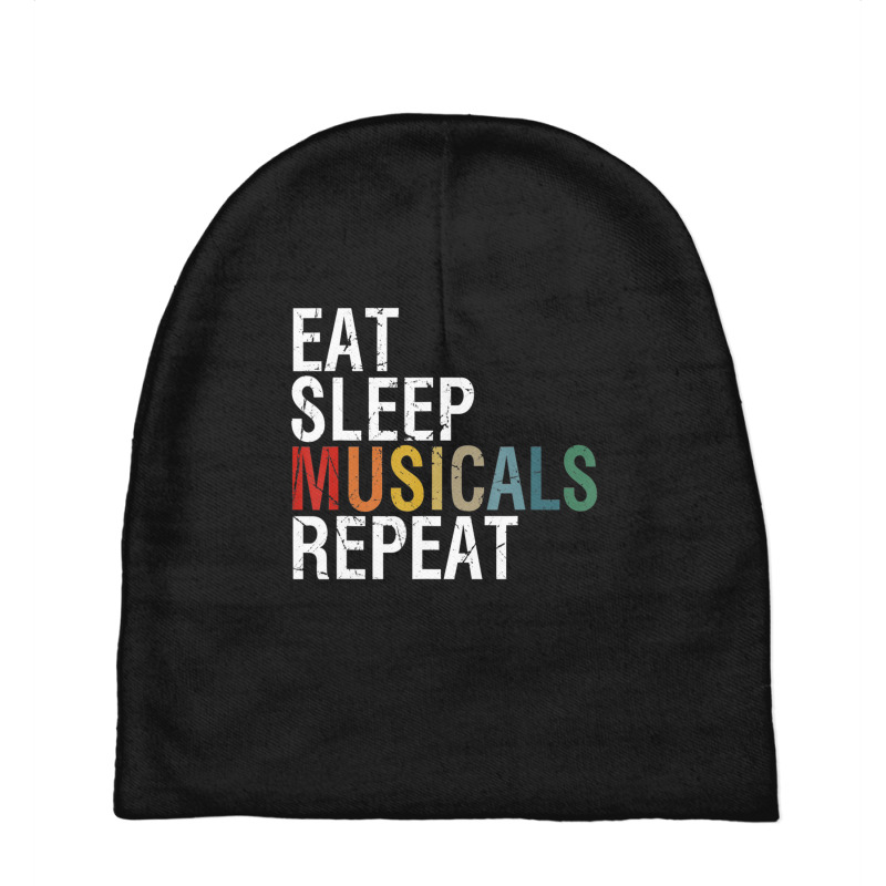 Eat Sleep Musicals Repeat Theatre Life Drama Theater Baby Beanies by Kosdapen517 | Artistshot