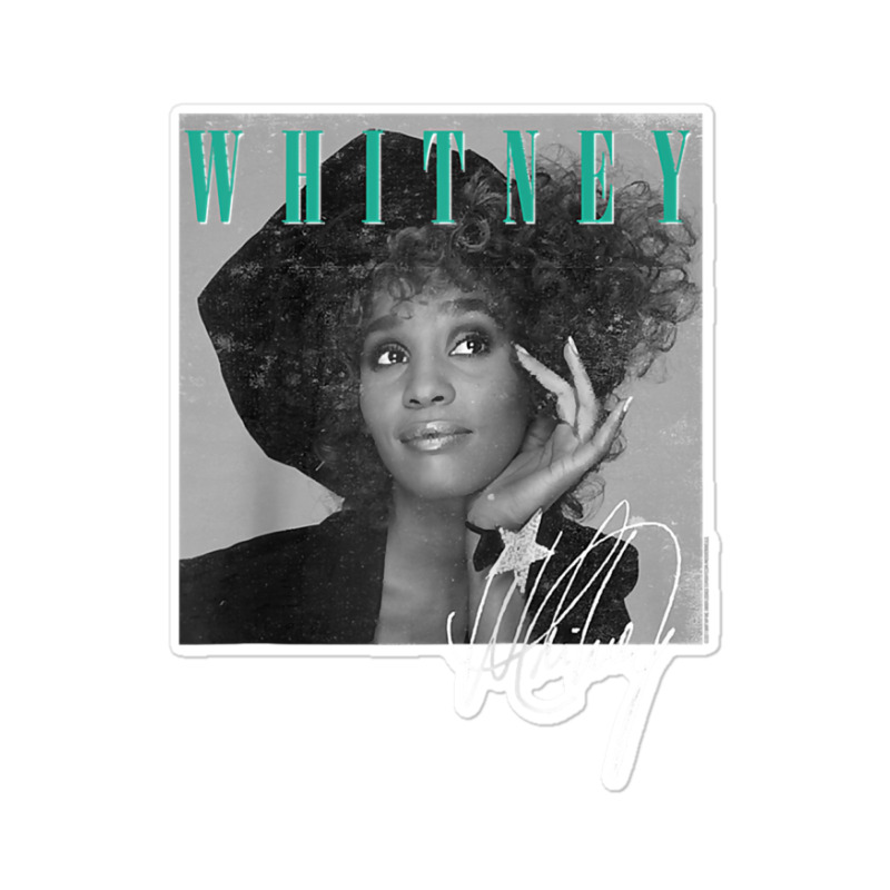 Whitney Houston Shooting Star Raglan Baseball Tee Sticker | Artistshot