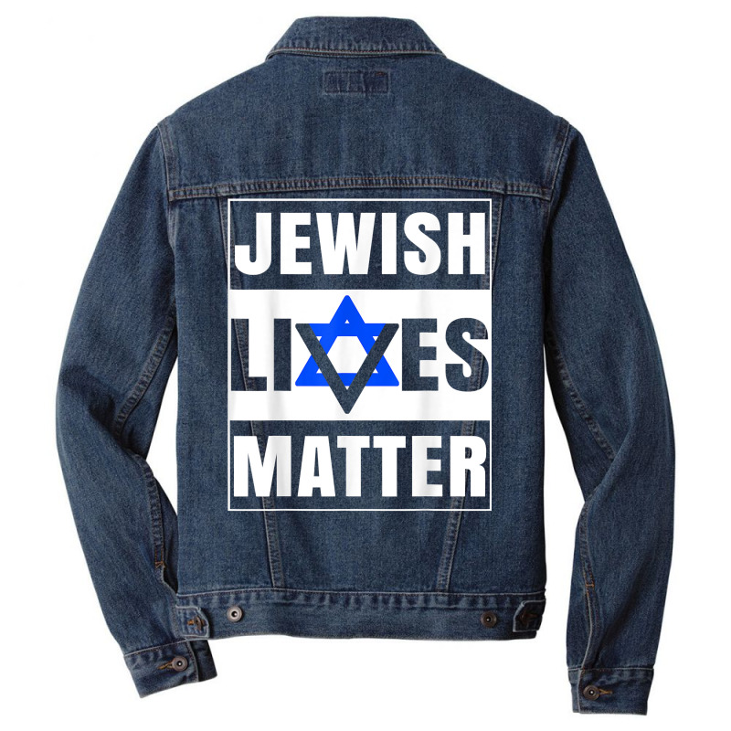 Jewish Lives Matter Shirt David Star Retro Jewish Holiday T Shirt Men Denim Jacket | Artistshot