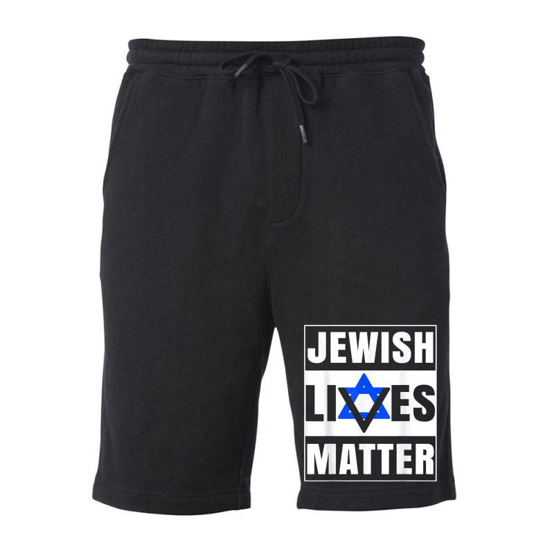 Jewish Lives Matter Shirt David Star Retro Jewish Holiday T Shirt Fleece Short | Artistshot