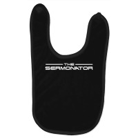 The Sermonator Pastor Prayer Warrior Motorcycle Pastor Baby Bibs | Artistshot