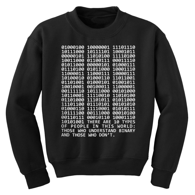 There Are 10 Kinds Of People Binary Computer Geeks Youth Sweatshirt by Min01 | Artistshot