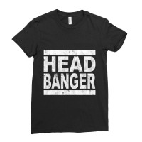 Headbanger Metalhead Rocker Dubstep Riddim Festival Ladies Fitted T-shirt | Artistshot