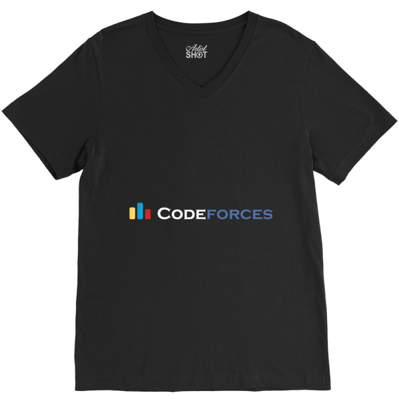 Codeforces Dark V-neck Tee | Artistshot