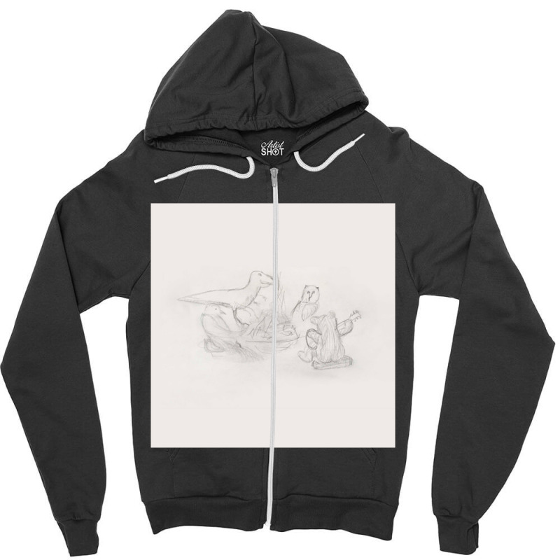 Dragon New Warm Mountain I Believe In You Zipper Hoodie by cm-arts | Artistshot