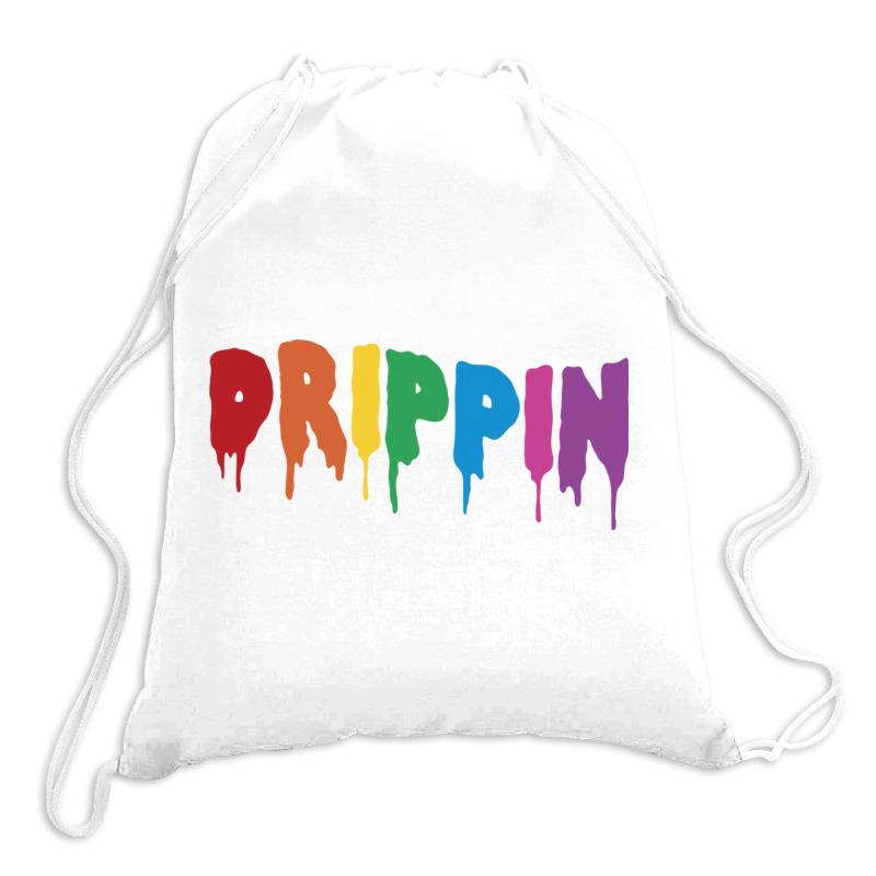 Drippin Colorful Rainbow Hip Hop Lovers Dripping Sauce Pullover Hoodie Drawstring Bags | Artistshot