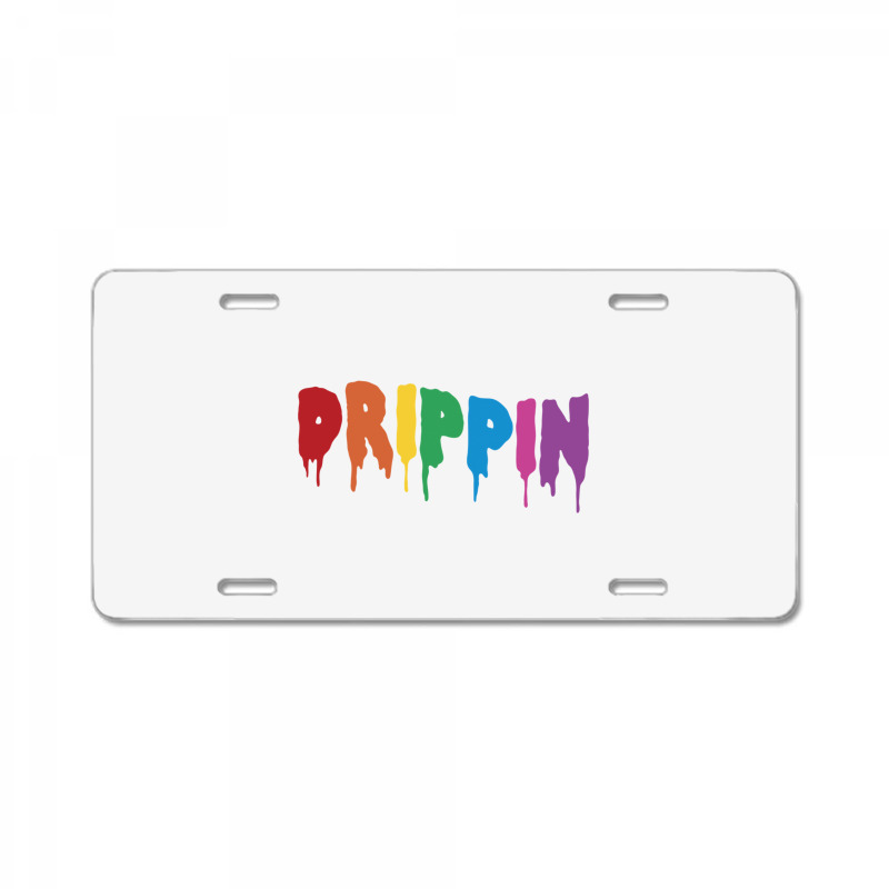 Drippin Colorful Rainbow Hip Hop Lovers Dripping Sauce Pullover Hoodie License Plate | Artistshot