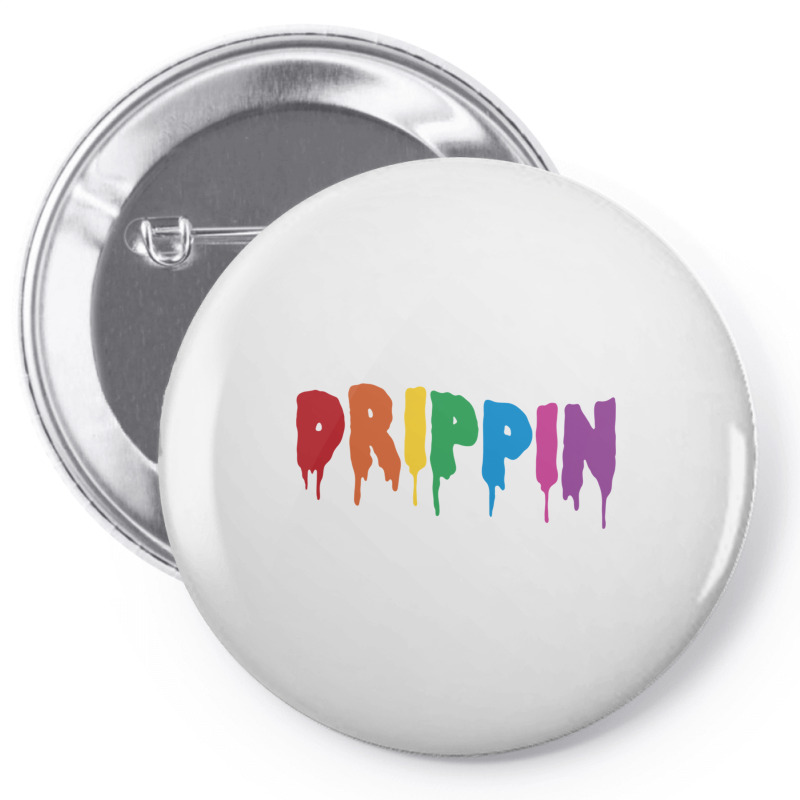 Drippin Colorful Rainbow Hip Hop Lovers Dripping Sauce Pullover Hoodie Pin-back Button | Artistshot