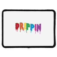 Drippin Colorful Rainbow Hip Hop Lovers Dripping Sauce Pullover Hoodie Rectangle Patch | Artistshot