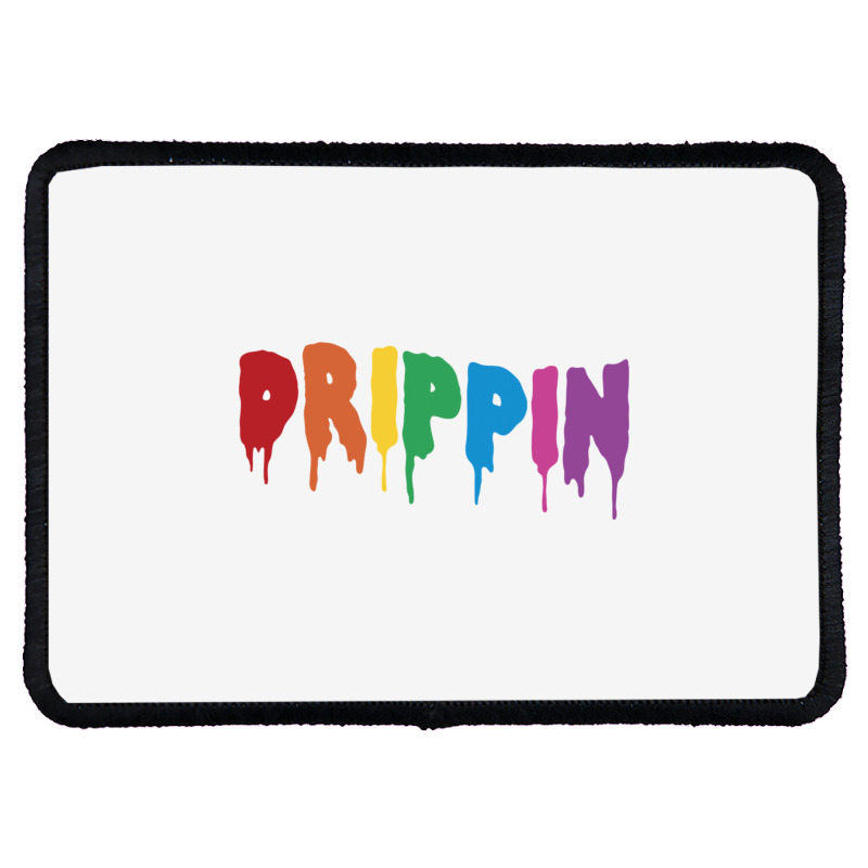 Drippin Colorful Rainbow Hip Hop Lovers Dripping Sauce Pullover Hoodie Rectangle Patch | Artistshot