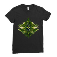 Native Style Green Sunburst, Native Style Green Sunburst Art, Native S Ladies Fitted T-shirt | Artistshot