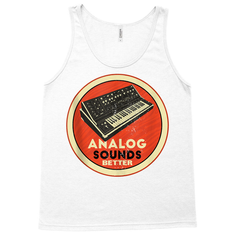 Analog Synthesizer Music Recording Retro Design Tank Top Tank Top | Artistshot