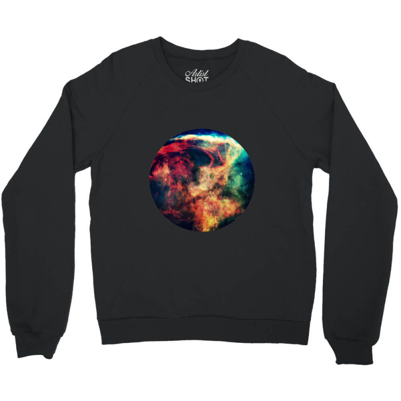 Outer Space Pop Socket Crewneck Sweatshirt by cm-arts | Artistshot