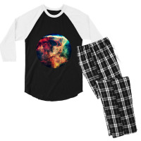 Outer Space Pop Socket Men's 3/4 Sleeve Pajama Set | Artistshot