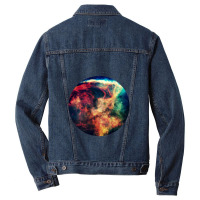 Outer Space Pop Socket Men Denim Jacket | Artistshot