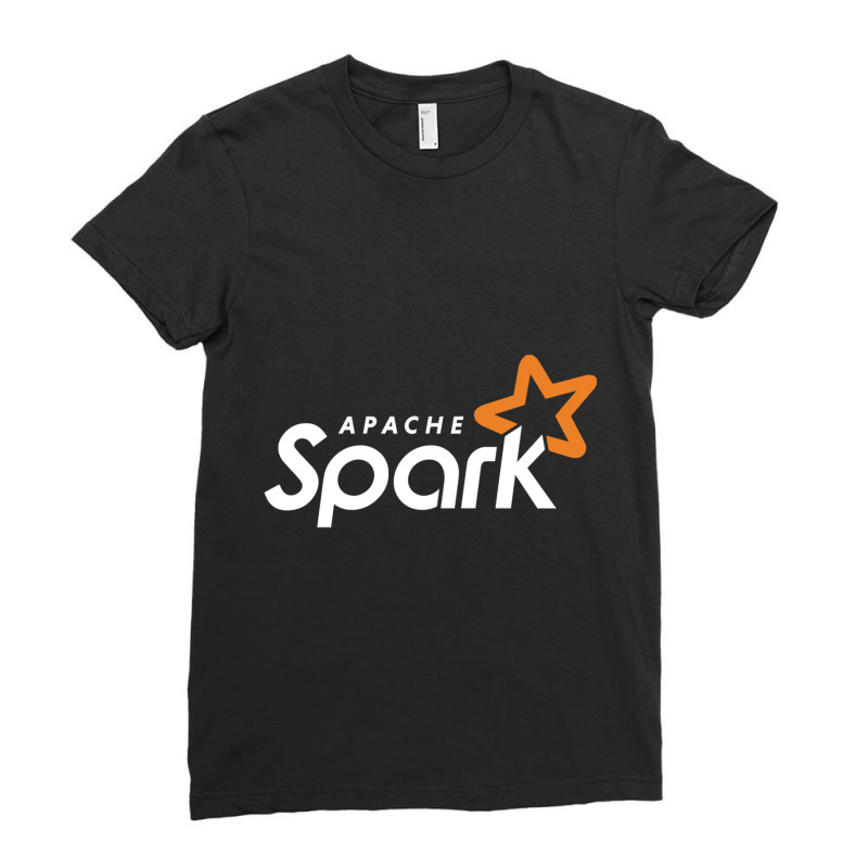 Dark Apache Spark Machine Learning Ladies Fitted T-shirt | Artistshot