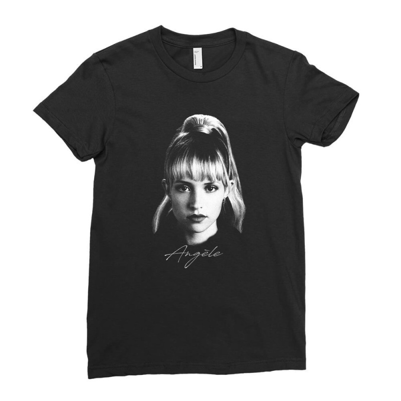 Angèle   Portrait Ladies Fitted T-Shirt by DawnYerge-Gialanella | Artistshot