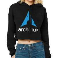 Dark Color Arch Linux Cropped Hoodie | Artistshot