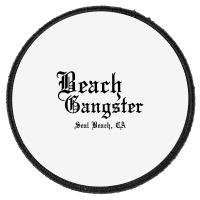 Beach Gangster Surfer Summer Round Patch | Artistshot