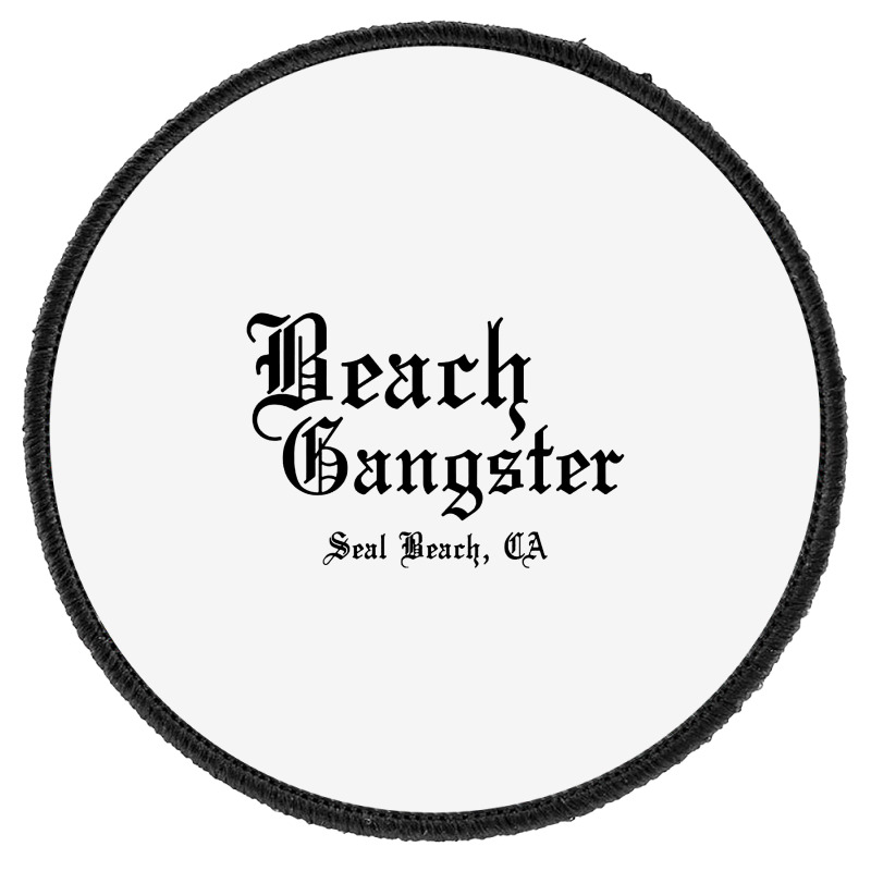 Beach Gangster Surfer Summer Round Patch | Artistshot