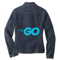 Dark Golang Official Ladies Denim Jacket | Artistshot