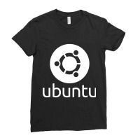 Dark Ubuntu Linux Ladies Fitted T-shirt | Artistshot