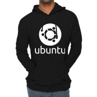 Dark Ubuntu Linux Lightweight Hoodie | Artistshot