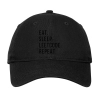 Eat-sleep-leetcode-repeat Adjustable Cap | Artistshot