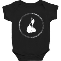 Block Island Rhode Island Graphic Long Sleeve T Shirt Baby Bodysuit | Artistshot