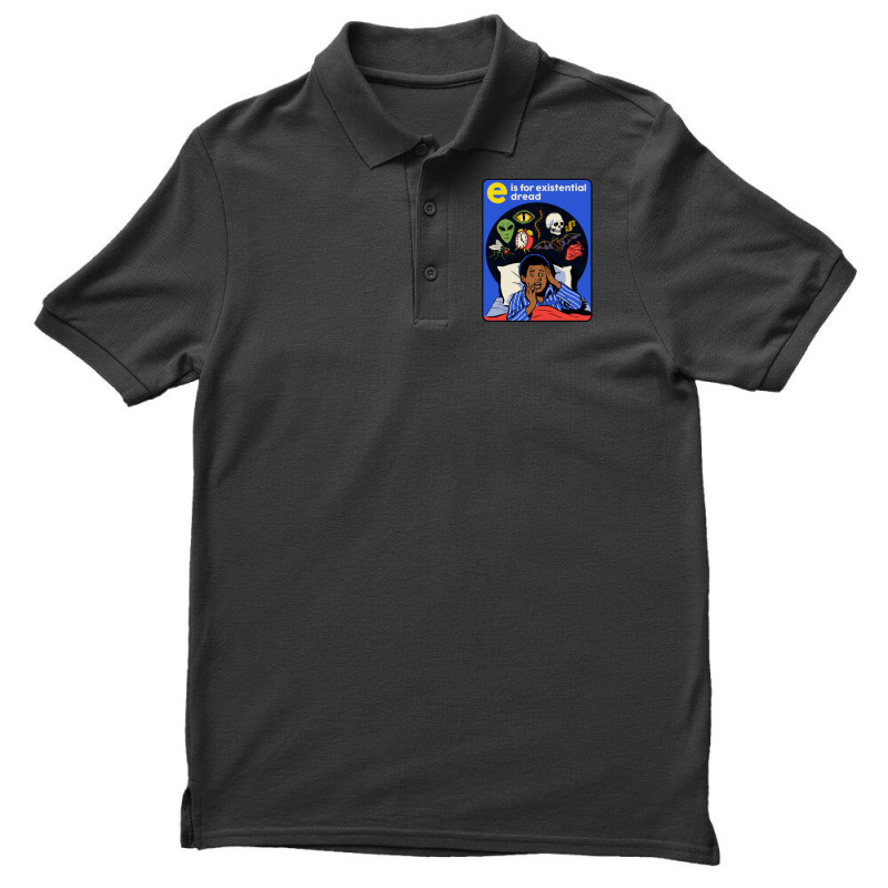 E Is For Existential Dread Men's Polo Shirt by cm-arts | Artistshot