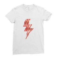 Powered By Bacon   Bacon Ladies Fitted T-shirt | Artistshot