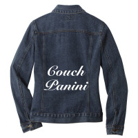 Couch Panini Potato Potatoes Snacks Ladies Denim Jacket | Artistshot