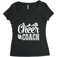 Proud Cheer Coach Megaphone & Football Cheer Coach Women's Triblend Scoop T-shirt | Artistshot