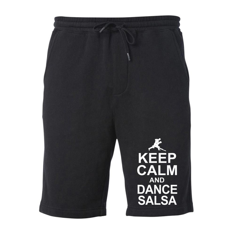 Keep Calm And Dance Salsa Salsa Dancer Fleece Short by Mata Gibson | Artistshot