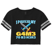 I Paused My Game To Be Here Mmo Rpg Gift Scorecard Crop Tee | Artistshot